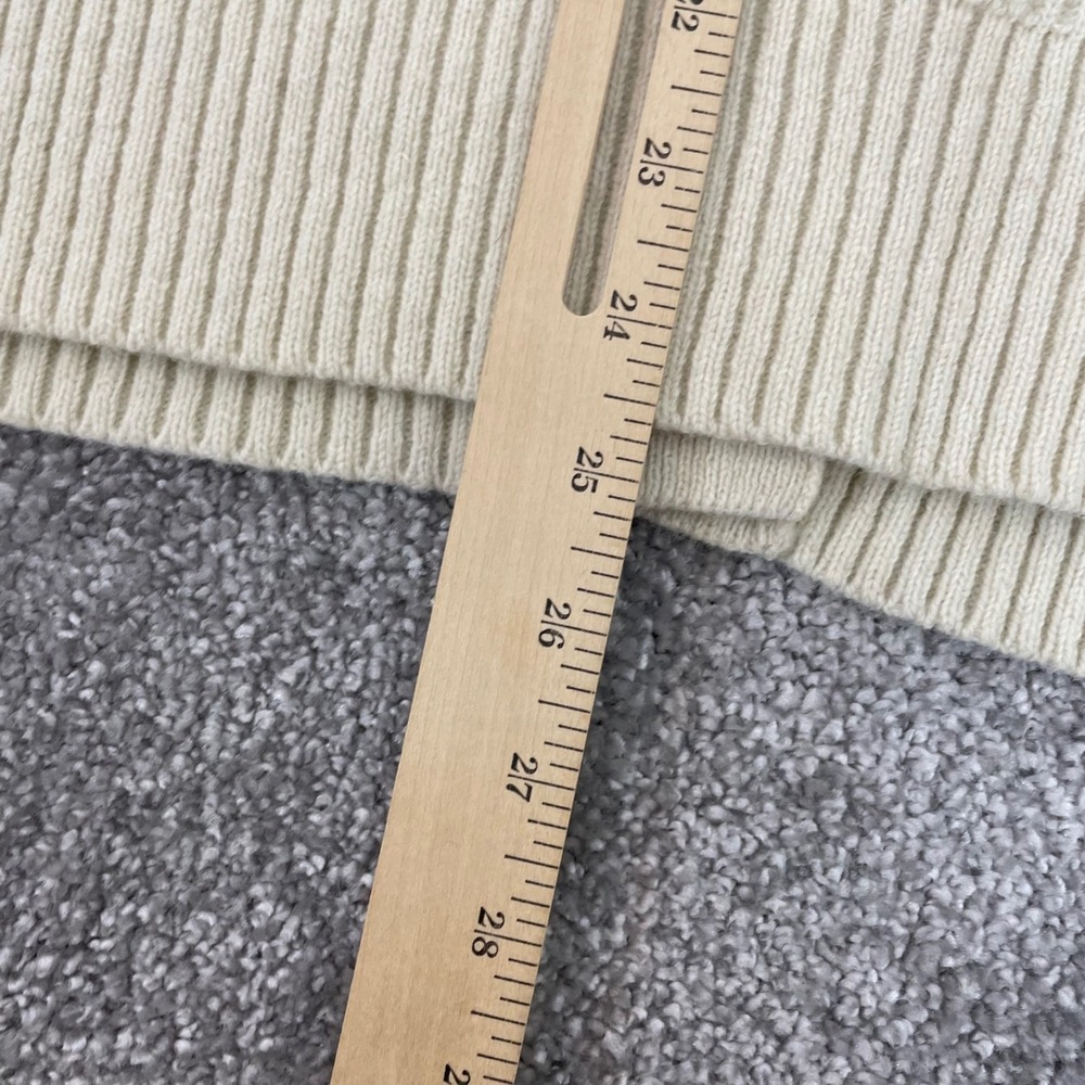 Patagonia Cardigan Sweater Womens Extra Large Recycled Wool Blend Ribbed Ivory - Picture 9 of 13